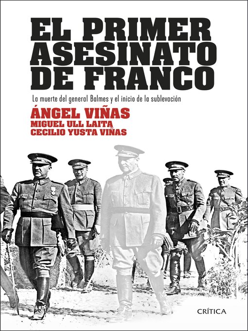 Title details for El primer asesinato de Franco by Ángel Viñas - Available